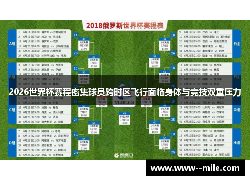 2026世界杯赛程密集球员跨时区飞行面临身体与竞技双重压力 2026世界杯赛程密集球员跨时区飞行面临身体与竞技双重压力